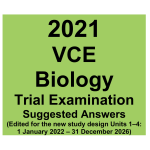 VCE Biology Trial Examination 5
